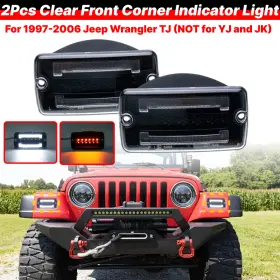 HY010276-CLEAR ZTT Front Corner Turn Signal Light Parking Tj