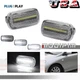 New White Dynamic Clear LED Fender Side Marker Light For Honda Civic Si CRV Jazz
