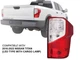 For LED Tail Lamp Nissan 2016 - 2022 Titan with Cargo Lamp Passenger Right Side