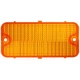 (2) Amber Front Park Marker Light Lens / Gaskets for 1967 - 1968 Chevy Truck