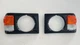 fits Toyota Land Cruiser FJ60 Black Bezel with corner Lamp 81-87 Pair No Gasket