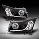 For 10-15 Chevy Cruze/16 Limited LED Halo Projector Headlights Lamp Black LH+RH For 10-15 Chevy Cruze/16 Limited LED Halo Projector Headlights Lamp Black LH+RH