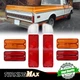 8X Tail Light Back up Side Fender Lens Kit For 1968-1972 Chevy GMC Pick Up Truck