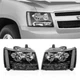 Headlights Headlamps Assembly for 2007-2014 Chevy Suburban 1500 Tahoe Avalanche