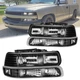 2PCS Headlights Assembly For Chevrolet Silverado Tahoe 1500 2500 3500 Front Lamp