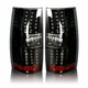 for 07-14 Chevy Suburban Tahoe LED Tail Brake Lights Rear Lamps Glossy Black L+R