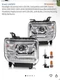 Headlight Assembly With LED DRL Compatible With GMC Sierra 2014-2018 1500