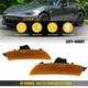 For 2016-2022 Mazda Miata MX-5 Amber Front Side Marker Parking Lights Housings H