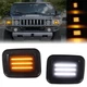 Switchback LED Front Corner Bumper DRL Turn Signal Light For 2003-2009 Hummer H2