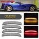 For 2013-2017 Dodge Viper Amber/Red LED Bumper Side Marker Lights Front Rear 4PC