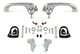Scott Drake C7ZZ-6522404-5P Show-Quality Door Handles Polished Chrome