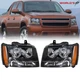 For 2007-14 Chevy Avalanche/Suburban/Tahoe Headlight Replacement Left+Right Side