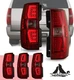Pair LED Tail Lights Sequential For 2007-2014 Chevy Suburban 1500 2500 Tahoe Red