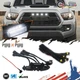4pc Bright White LED Driving Lighting Kit For 2016-19 Toyota Tacoma Front Grille