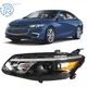 For Chevy Malibu 2016 2017 2018 Halogen Driver Side Black Clear Headlight
