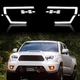 Set VLAND For 2012-2015 Toyota Tacoma Pickup Black Headlights Clear Sequential