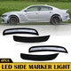 WHITE Front+Rear Side LED Smoked For 2015-2022 Dodge Charge 4/8X Marker Lights K