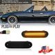 2X Smoked Lens Amber LED Front Side Marker Lights FOR MAZDA MX-5 MIATA 1990-2005