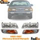 Front Headlight + Corner Lamp Left & Right Side For 95-97 Mercury Grand Marquis