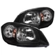 Fits 2005-2010 Chevy Cobalt 07-09 Pontiac G5 05-06 Pursuit Black Headlights Lamp