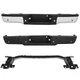 For Ford F-150 2009-2014 Chrome / Black Rear Bumper Assembly Reinforcement