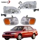 Corner Parking Signal Lights Headlights Combo Set For Toyota Corolla 1998-2000