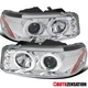 Fit 1999-2006 GMC Sierra Yukon Denali LED Halo Projector Headlights Left+Right