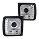Fits 1997-2001 Jeep Cherokee Led Strip Halo Projector Headlights Left+Right