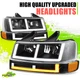 Switchback E-Style LED DRL Headlights for Chevy Express GMC Savana Truck 03-23