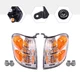 Headlight Assembly Right+Left Side Halogen For 2001-03 2004 Toyota Sequoia Lamps