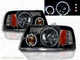 2001-2011 FORD RANGER HEADLIGHTS CCFL TWIN HALO LED BLACK NEW 2001-2011 FORD RANGER HEADLIGHTS CCFL TWIN HALO LED BLACK NEW