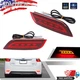For 2008+Subaru Impreza WRX STi Red Lens Rear Reflector Foglight Tail Brake Lamp