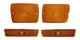 Jeep Wrangler YJ 4 Lens Kit, 2 Turn Signal & 2 Side Markers Lenses 1987 1995 