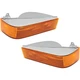 Turn Signal Light For 89-92 Ford Ranger Plastic Lens Left & Right Side Set of 2