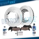12.5" Front Disc Rotors Ceramic Brake Pads for 1994 - 1997 Chevy GMC K1500 K2500