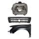 Fender Kit For 97 Toyota Tacoma 4WD Primed Driver Side With Grille Assembly