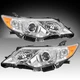 For 2012 2013 2014 Toyota Camry Projector Chrome Headlights Assembly LH+RH Pairs