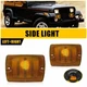 Pair For Jeep Wrangler YJ 1987-1995 Front Turn Signal Light Housings Cover Amber