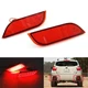 For 2013-2015 XV Crosstrek Red Lens LED Rear Bumper Reflector Stop Brake Lights