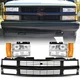 Grille & Headlight for 94-98Chevy Suburban Chvey C/K1500 C/K2500 C/K3500 Truck