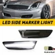Fits 2003-2007 Infiniti G35 2DR Coupe LED Front Bumper Side Marker Lights White