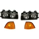 Headlight Set Halogen For 1992-1999 BMW M3 318i 325i 328i Headlight Set Halogen For 1992-1999 BMW M3 318i 325i 328i