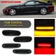 For 1993-1998 Toyota Supra Mk.4 LED Front Rear Bumper Side Marker Light Smoke 4x