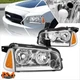 For 06-10 Dodge Charger Headlight/Lamps Chrome Housing Clear Lens Amber Corner