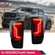 LED Tail Lights For 2016-2023 Toyota Tacoma Brake Rear Signal Black Smoke Lamps