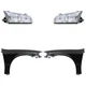 Headlight Kit For 2000-2001 Toyota Camry Left Right Assembly Halogen CAPA