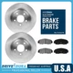 For Audi A6 Audi A6 Quattro Front Disc Brake Rotors Ceramic Brake Pads Kit