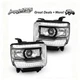 LED Headlight Assembly Pair Compatible 2014-2018 GMC Sierra 1500 2500HD