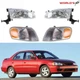 4pcs For Toyota Corolla 1998-2000 Headlights Assembly Headlamps Clear Lens Pair