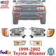 Headlights Assembly + Signals & Corner Lights 6Pcs For 1999-2002 Toyota 4Runner